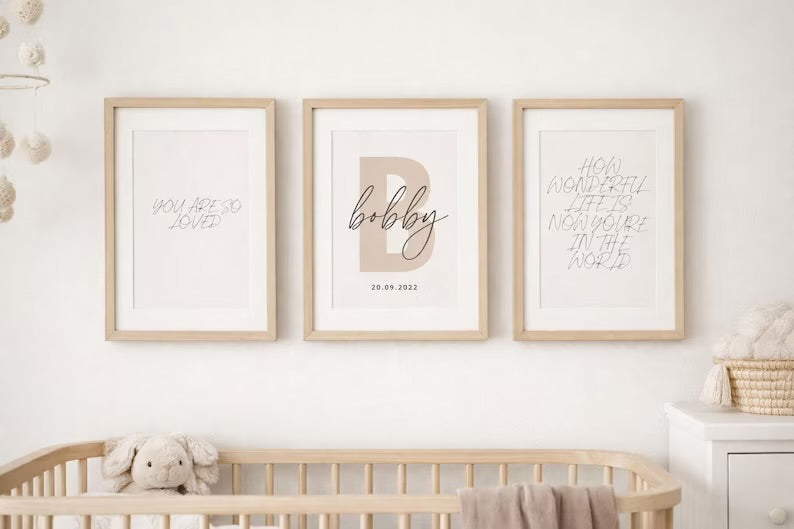 Nursery Print x3 - Digital Print