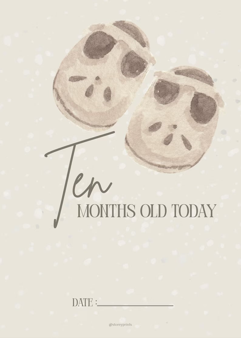 33 Baby Milestone Cards - Digital Download